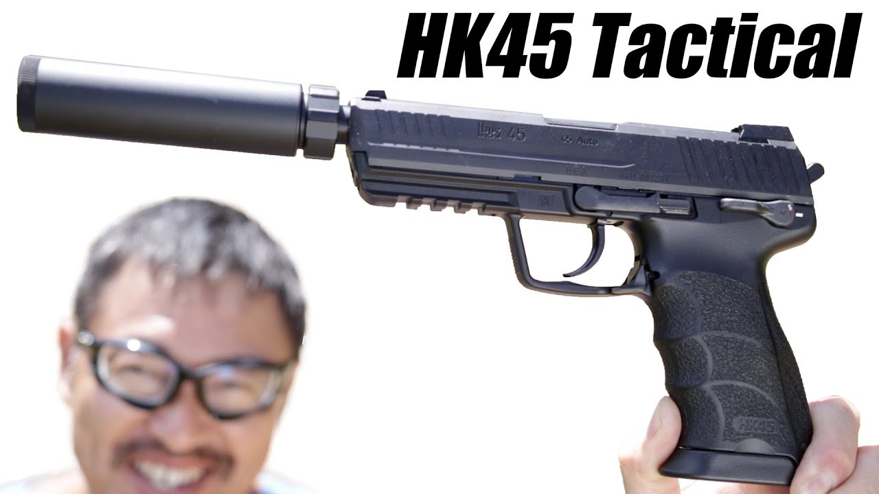 HK45 ガスガン ブラック 付属マガジン付き HK45 ガスガン ブラック