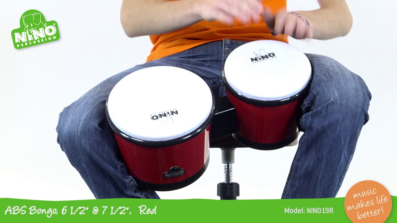 キッズパーカッション NINO19R ボンゴ -鈴木楽器製作所- - YouTube
