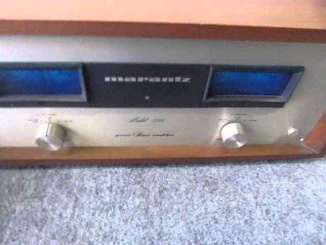 マランツ パワーアンプModel250動作確認動画 - YouTube