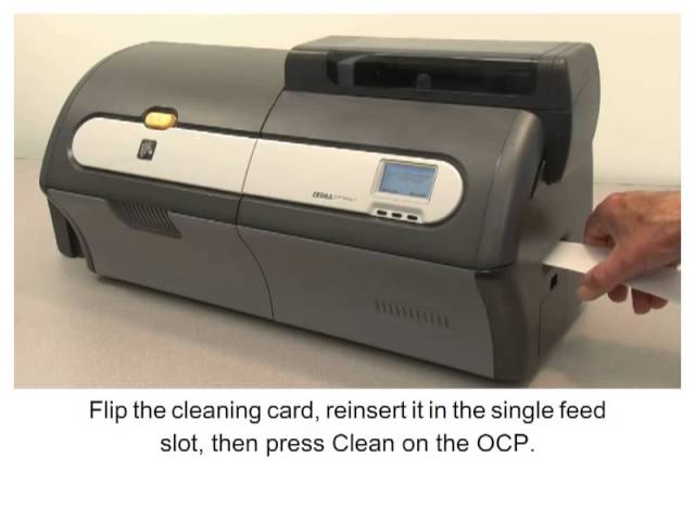 Zebra ZXP Series 7 How-To: Clean the Card Path - YouTube