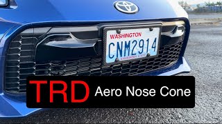 GR86 TRD Aero Nose Cone MS322-18002 - YouTube