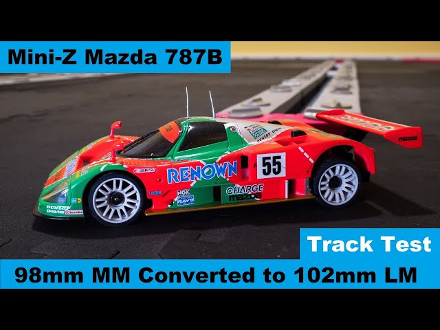 Kyosho Mini-Z Mazda 787B LM 1991 Winner - Track Test - YouTube