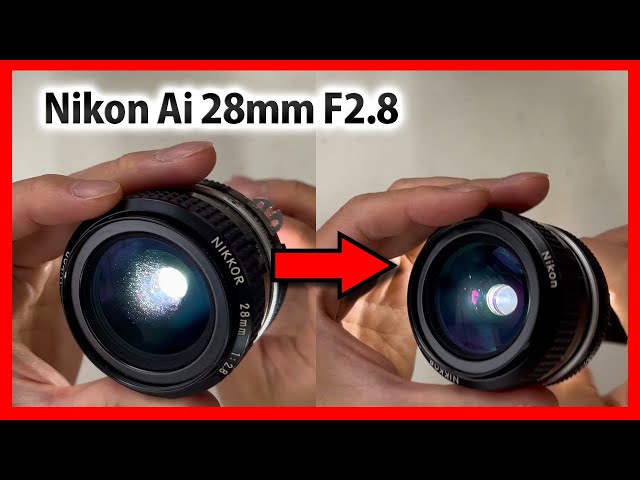 Nikon Ai 28 2.8 レンズ内分解、修理、清掃！Disassemblyカビクモリ