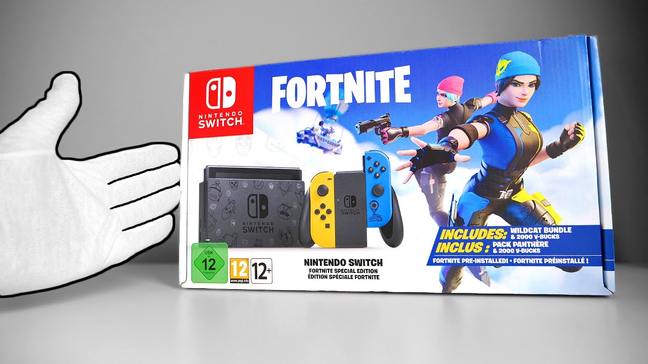 Nintendo Switch Fortnite Console 2 Unboxing [Special Edition