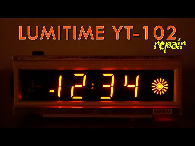 1978 루미타임 꽃무늬 초침 플립시계(LUMITIME YT-102 Neon Light Flip