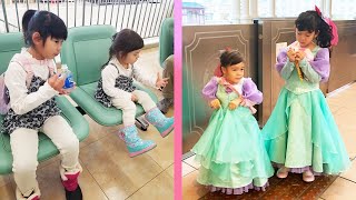 ビビディ・バビディ・ブティックでNAO＆EMAアリエルに変身💛 - YouTube