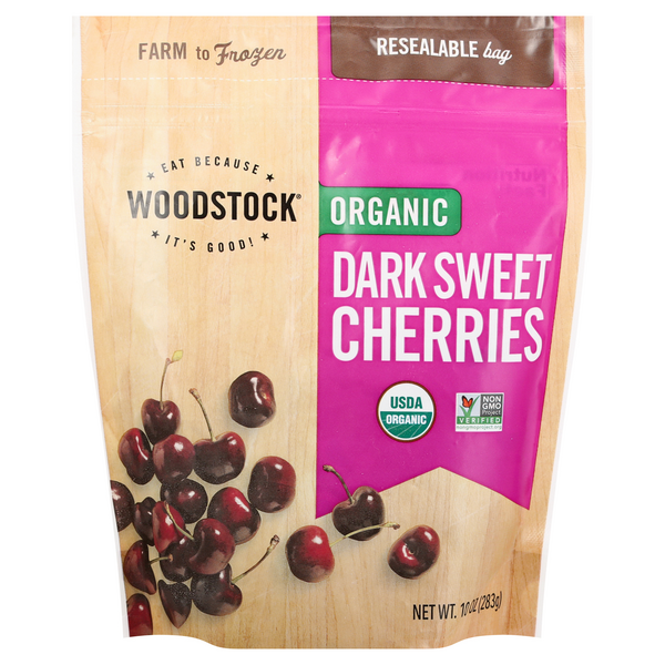 Save on Woodstock Organic Dark Sweet Cherries Frozen Order Online