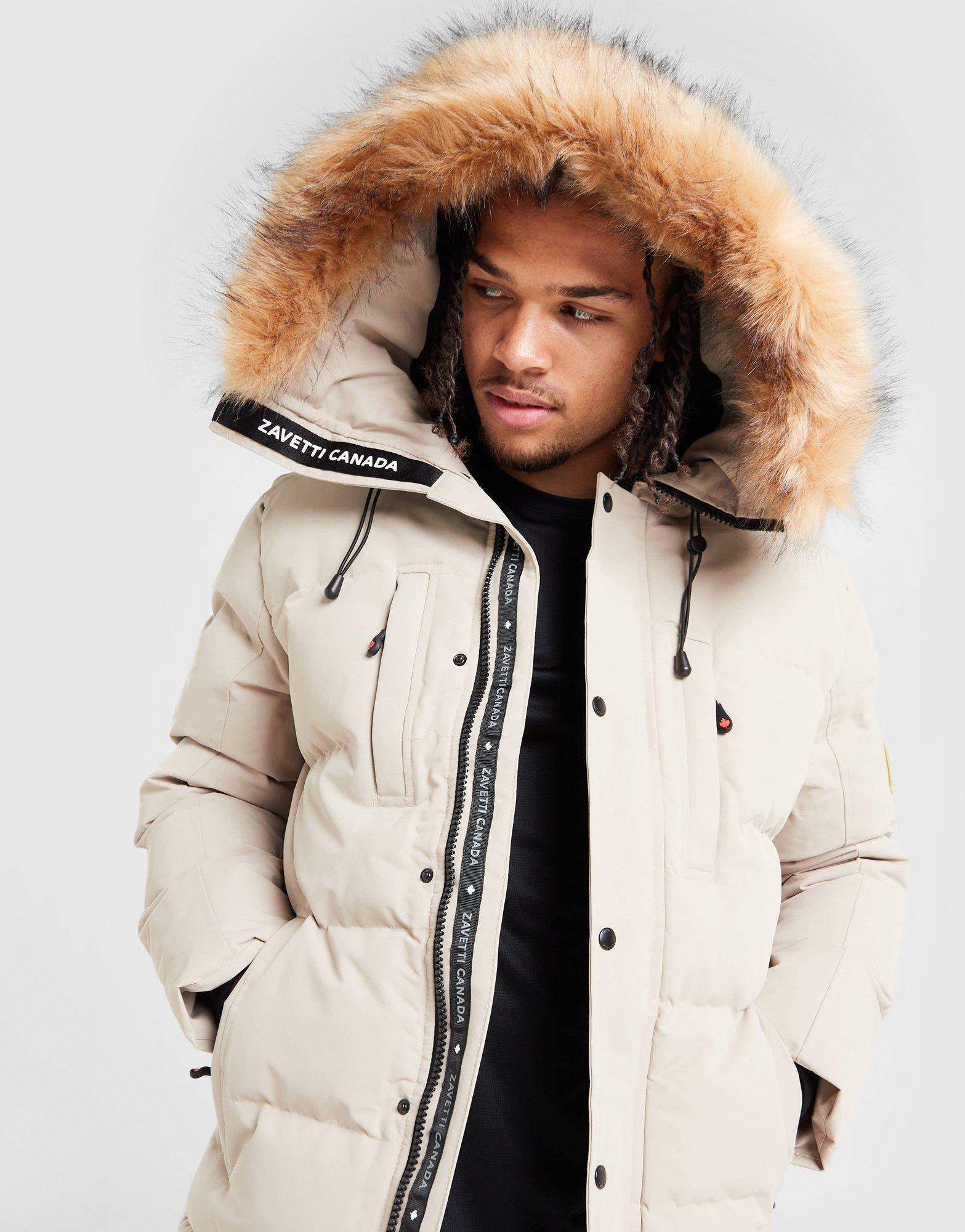 Brown Zavetti Canada Oshawa 2.0 Puffer Parka Jacket - JD Sports Global