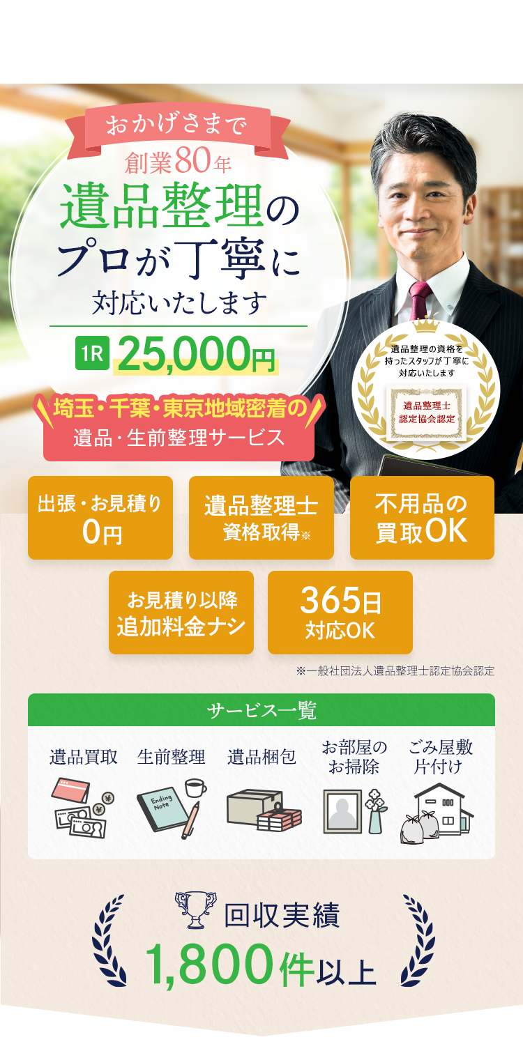 遺品・生前整理のいちかい|遺品・生前整理ならいちかいにお任せください