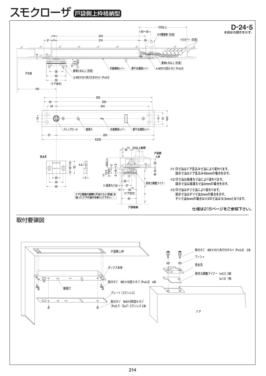 D-24-5｜スモクローザー（防災機器）｜ニュースター（NEWSTAR
