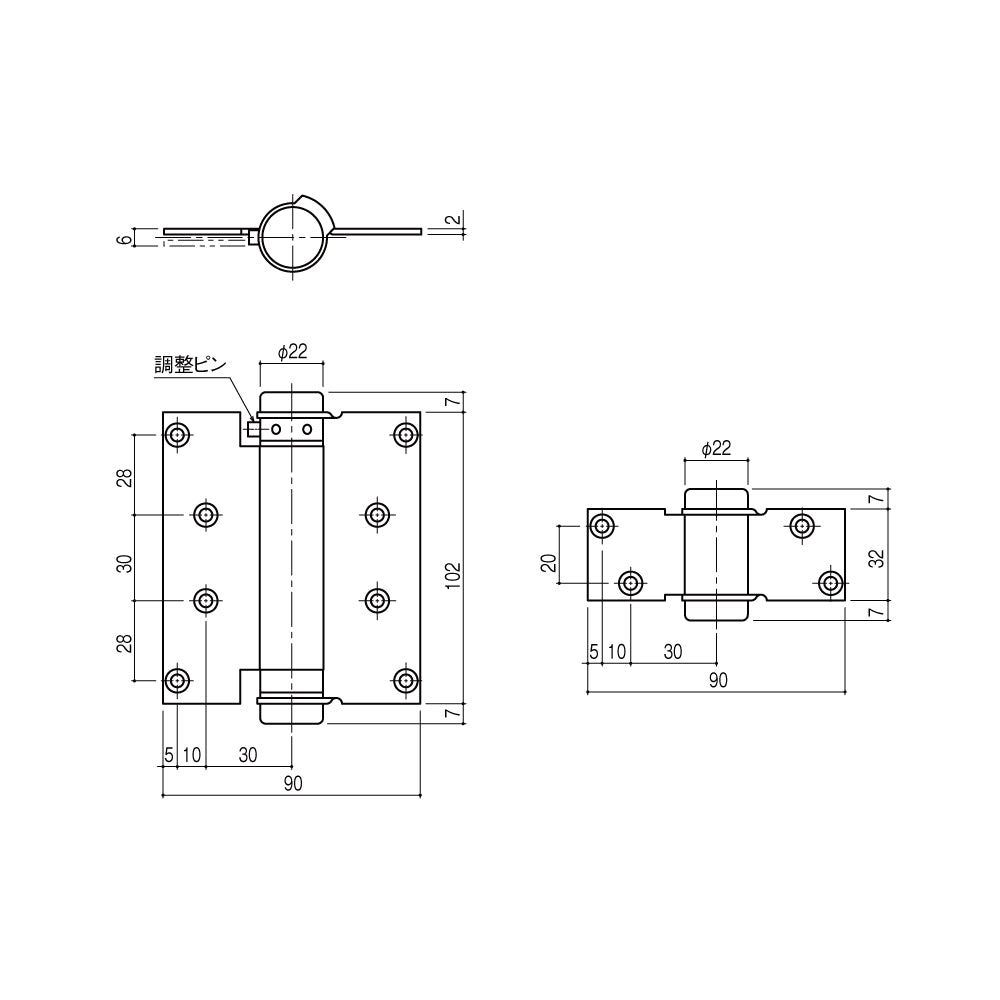 LH-23｜ラバトリーヒンジ｜シブタニ（SYS） – イブニーズ.com- 建築