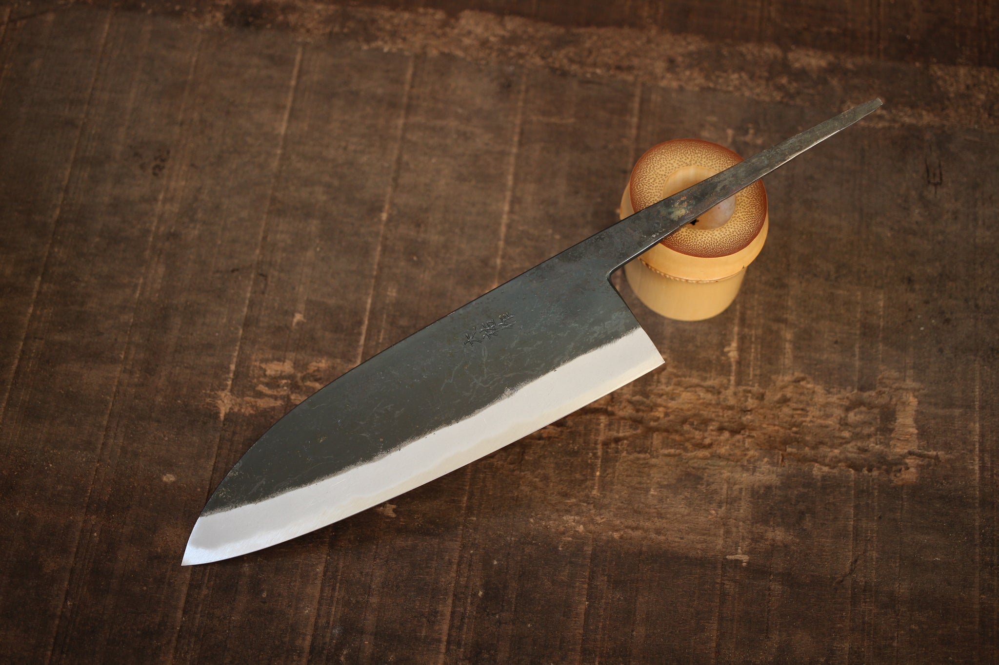 Daisuke Nishida hand forged white #1 steel blank blade Kurouchi