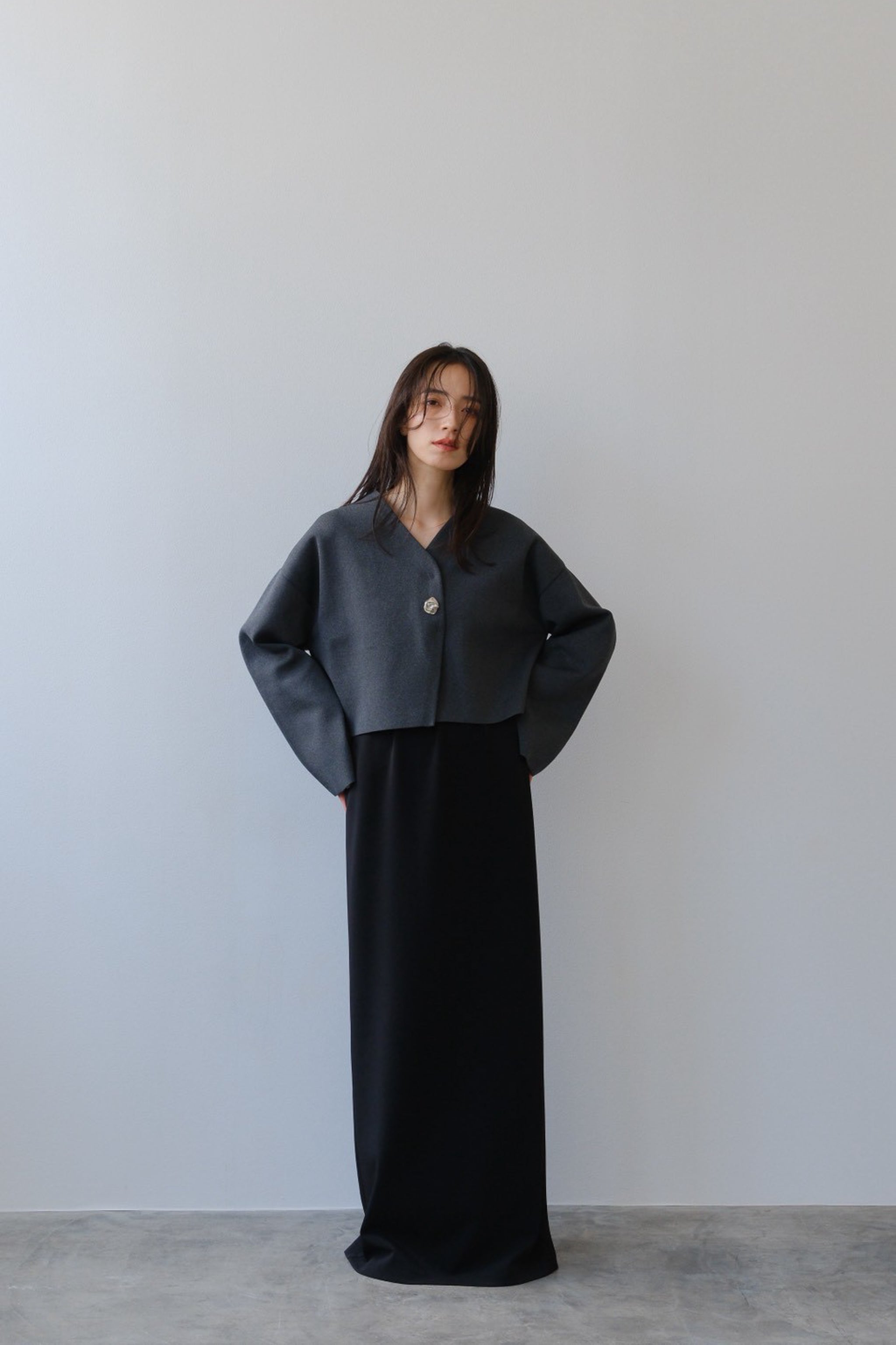 Rónde knit jacket (gray) – IFMEH