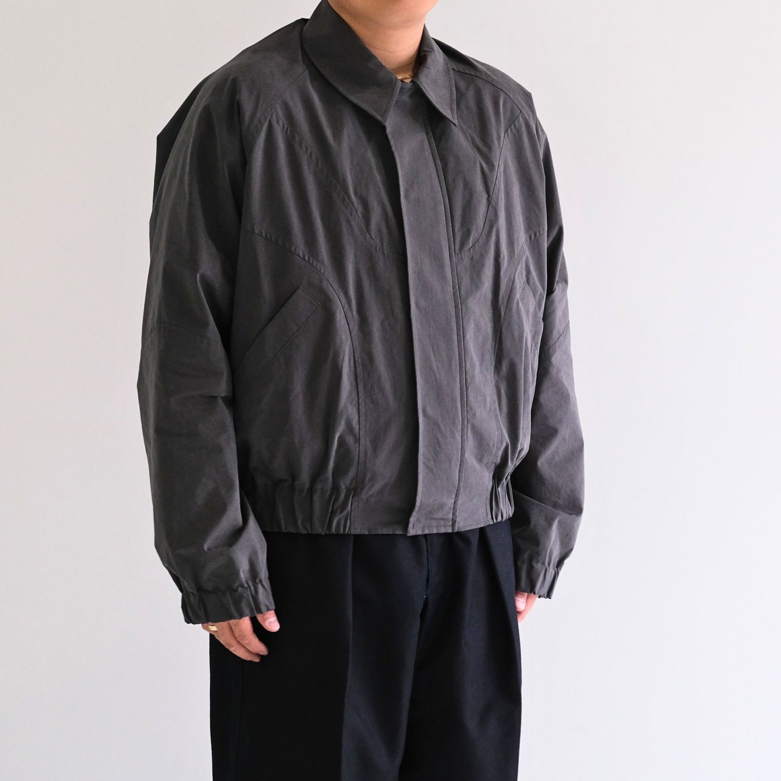 SAGE NATION - JIJI JACKET / ブルゾン / ワックス加工 / CHARCOAL | iko