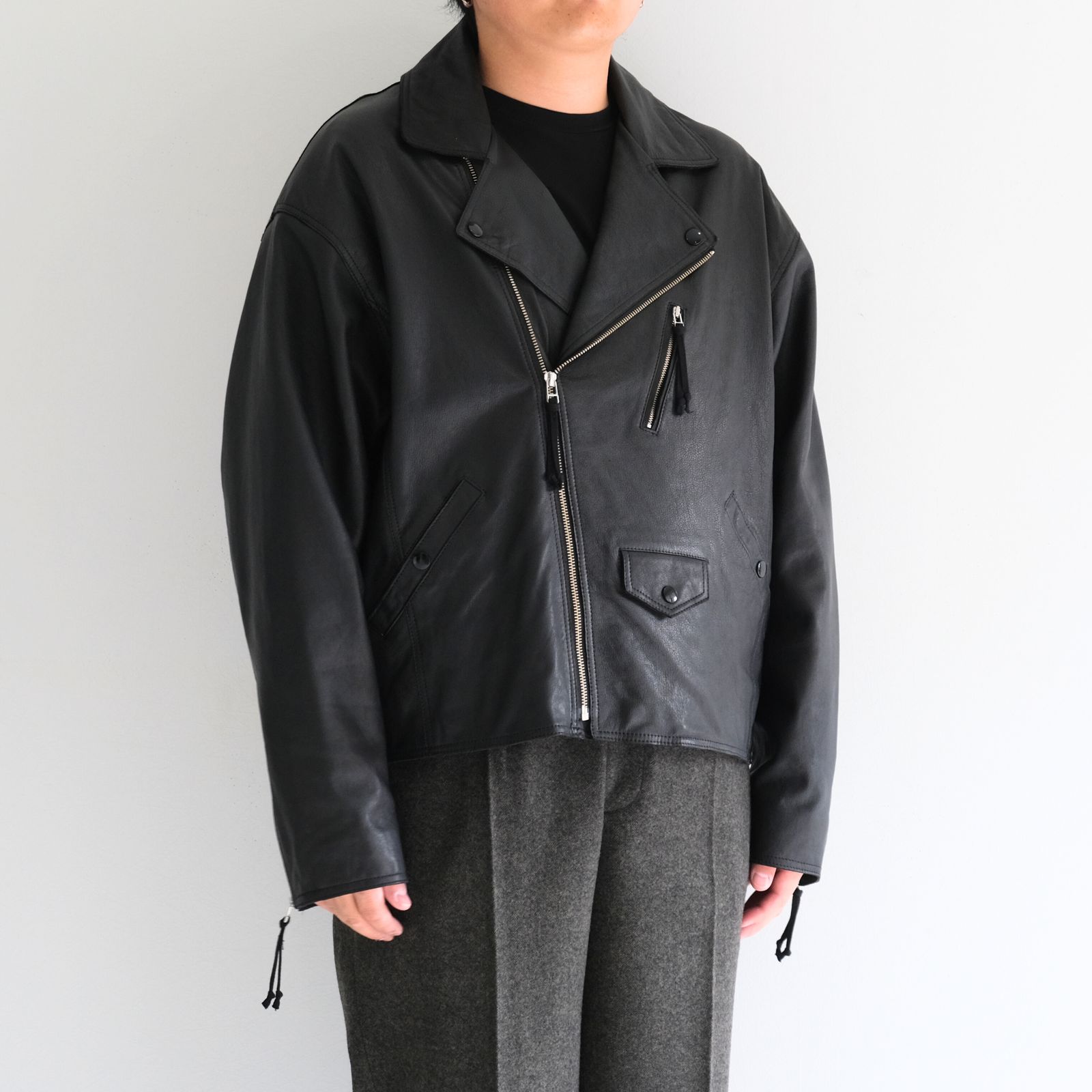 CCU - COW SKIN BAGGY RIDER JACKET / SandWaterr × CCU / ジャケット