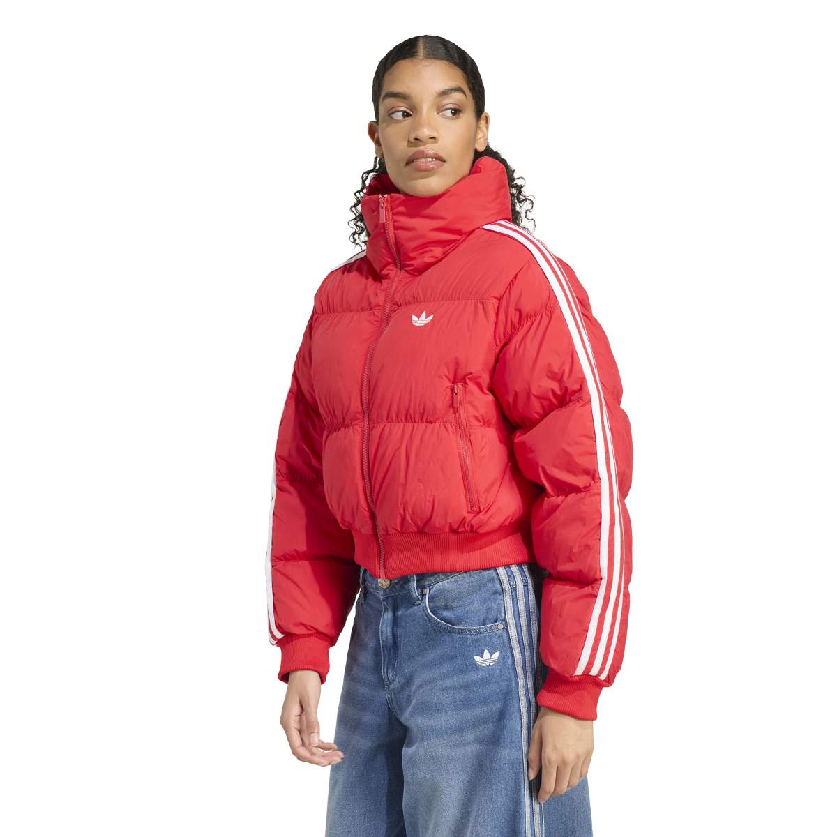 adidas Originals/アディカラー クロップド合成ダウン パファー