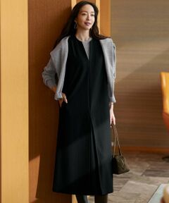 23AW セオリーリュクス Vネックウールワンピース ジャンパースカート40