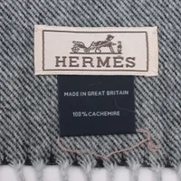 エルメス 24番地のサーキット マフラー カシミヤ グレー YZ070501