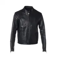 クロムハーツ ライダースジャケット レザー サイズXS ブラック