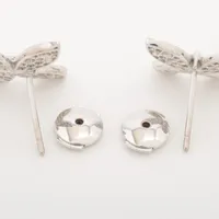 グラフ バタフライパヴェ ダイヤ ピアス 750(WG) 4.2g A3217918｜中古