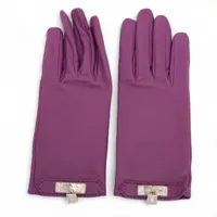 エルメス ケリー グローブ 7 ラムスキン パープル A4019134｜中古