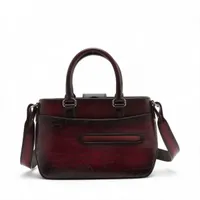 ベルルッティ スクリットアラベスク トゥジュール キャンバス×レザー