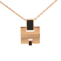 エルメス アイリーン バレッタ メタル×GP ゴールド×シルバー ヘア