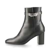 ミュウミュウ レザー ショートブーツ 36 レディース ブラック 5U790D