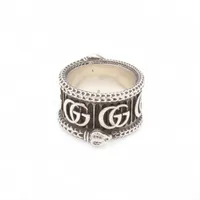 グッチ インターロッキングG フラワー リング 14 925 12.8g シルバー