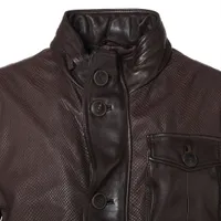 ジョルジオアルマーニ レザー レザージャケット ITA48 メンズ ブラウン