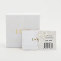 ディオール トライバル ピアス(両耳用) GP×ラインストーン×フェイク