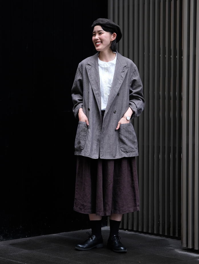 ヘビーリネンタックキュロット｜nest Robe / CONFECT ONLINE SHOP