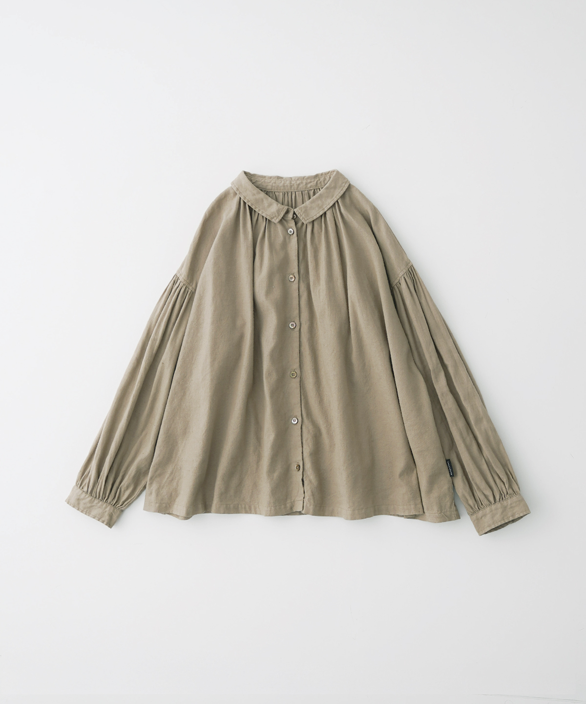 UpcycleLino] 起毛ギャザーブラウス｜nest Robe / CONFECT ONLINE SHOP