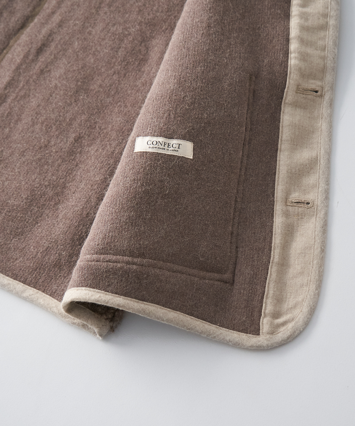 ウールコットン パイルベスト｜nest Robe / CONFECT ONLINE SHOP