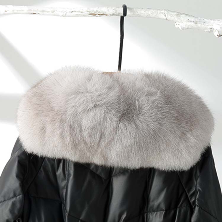 楽天市場】フォックスファー襟ラムレザーダウンジャケット レディース