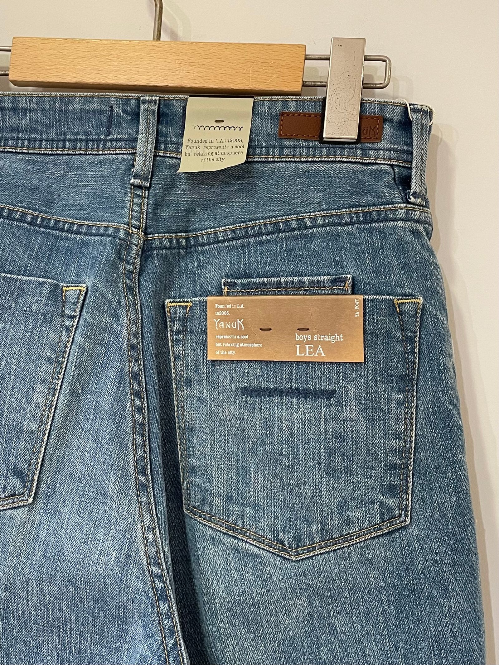 YANUK - LEA / ボーイズストレート / ストレートデニム / ブルー