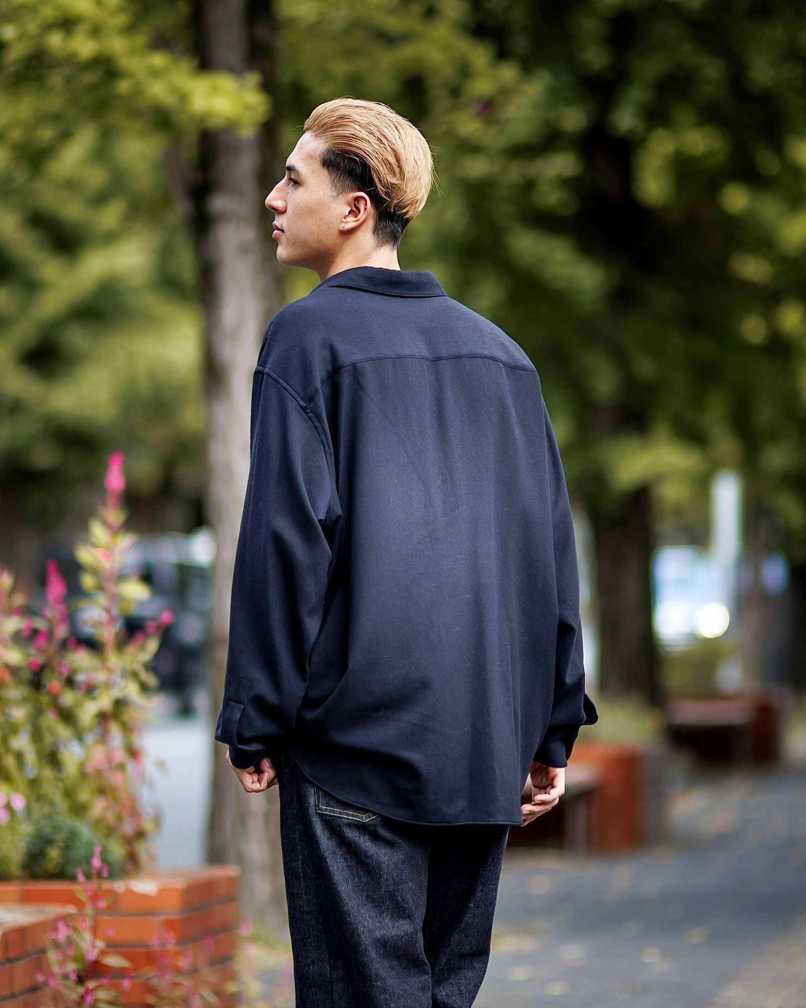 A.PRESSE - アプレッセ Wool Skipper Shirt(24ААР-02-03H)NAVY☆9月21