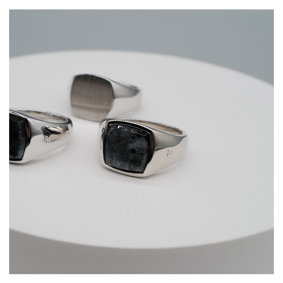 TOMWOOD - Kay Ring Larvikite / シグネットリング (ラルビカイト) | River