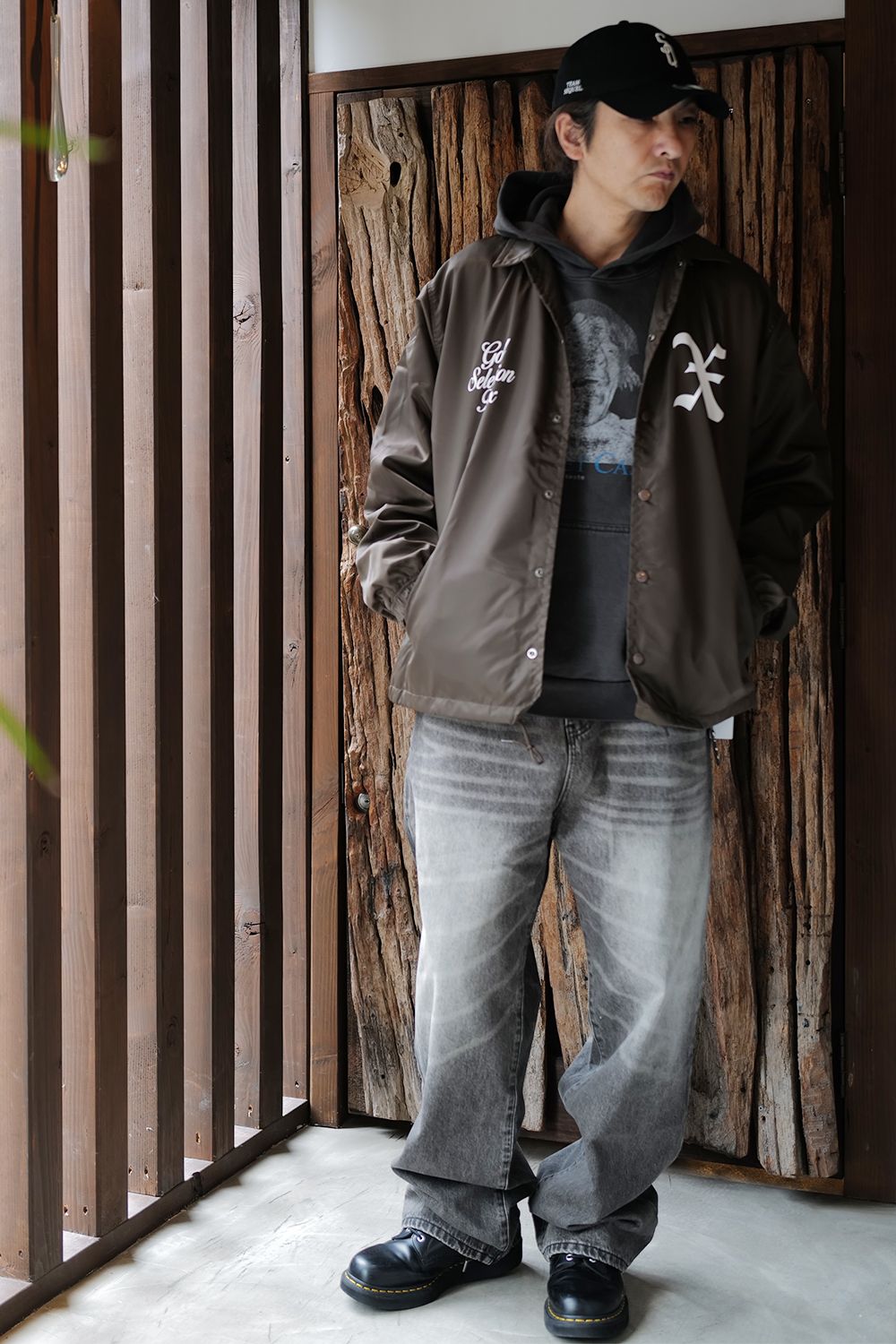 GOD SELECTION XXX - GX-A25-JK-07 COACH JACKET BROWN | River