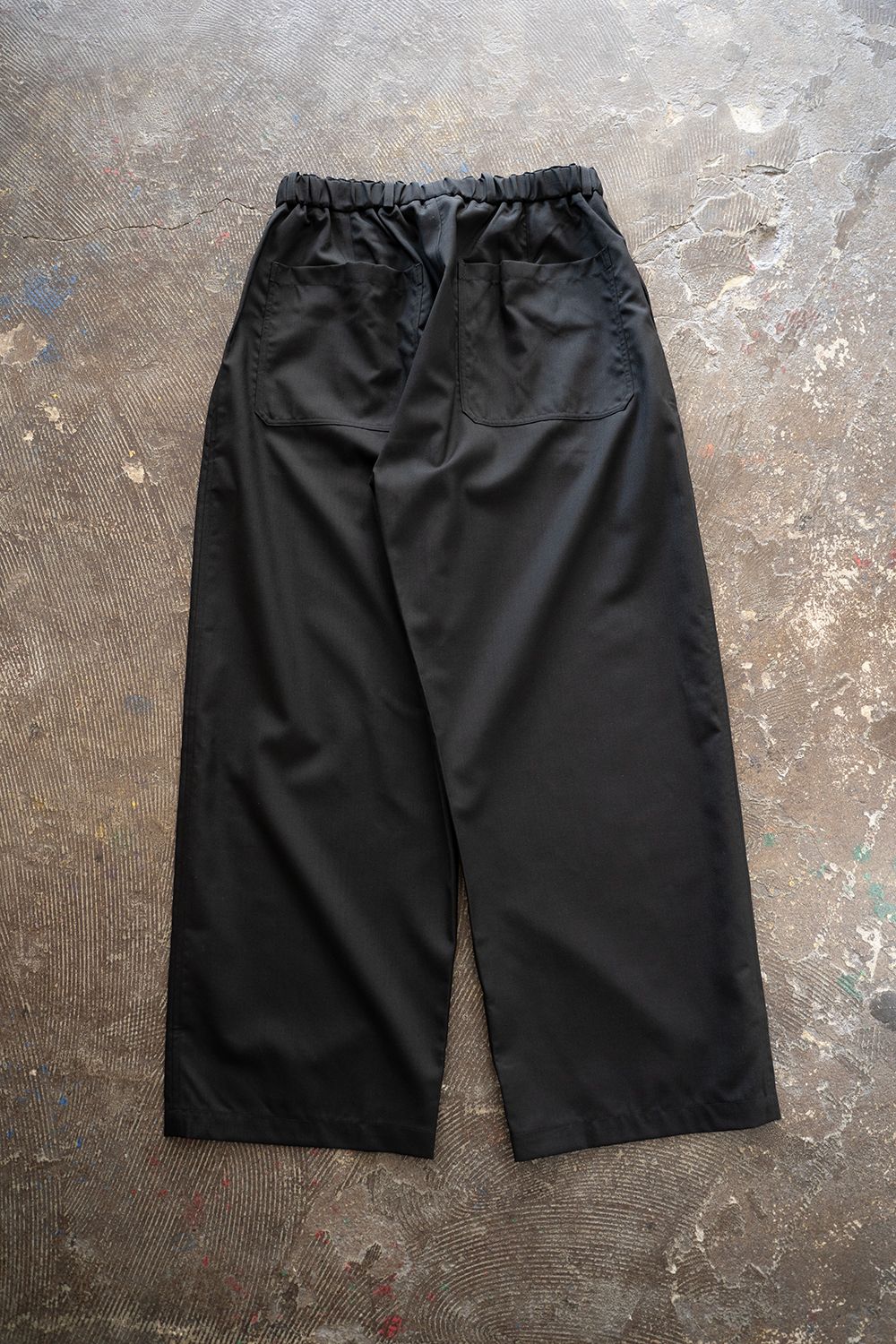 MITTAN - エアリーウールワイドパンツ(濃紺) | Salty