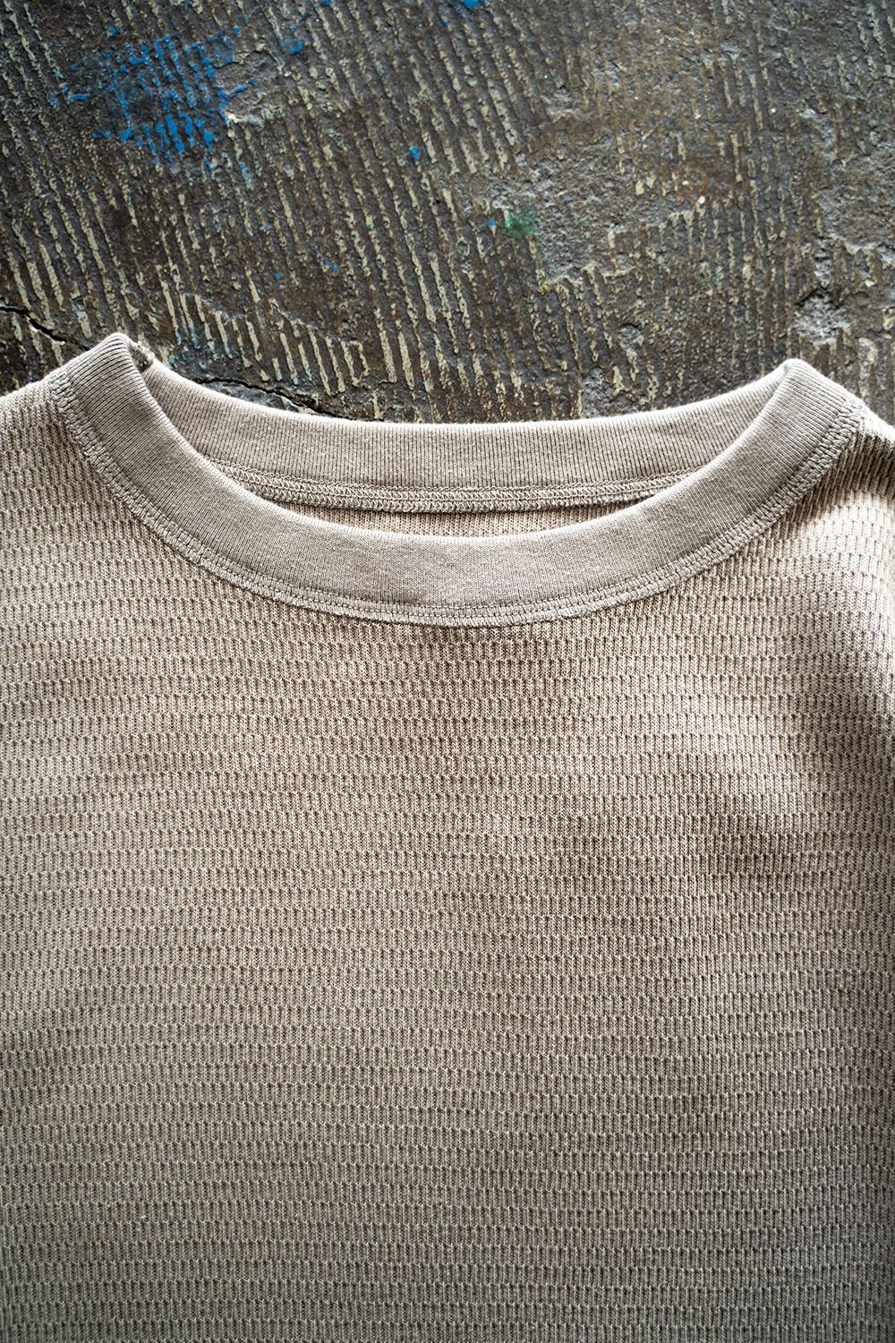 CIOTA - 【ラスト1点】スビンコットンワッフル(ハニカムメッシュ)ロンT