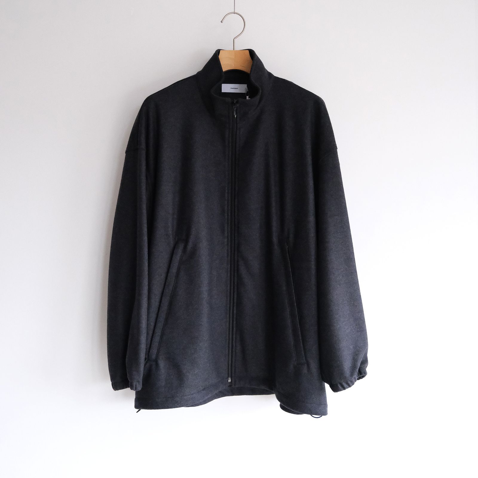 Graphpaper - Wool Smooth Flannel Track Blouson -ブルゾン-（Gray
