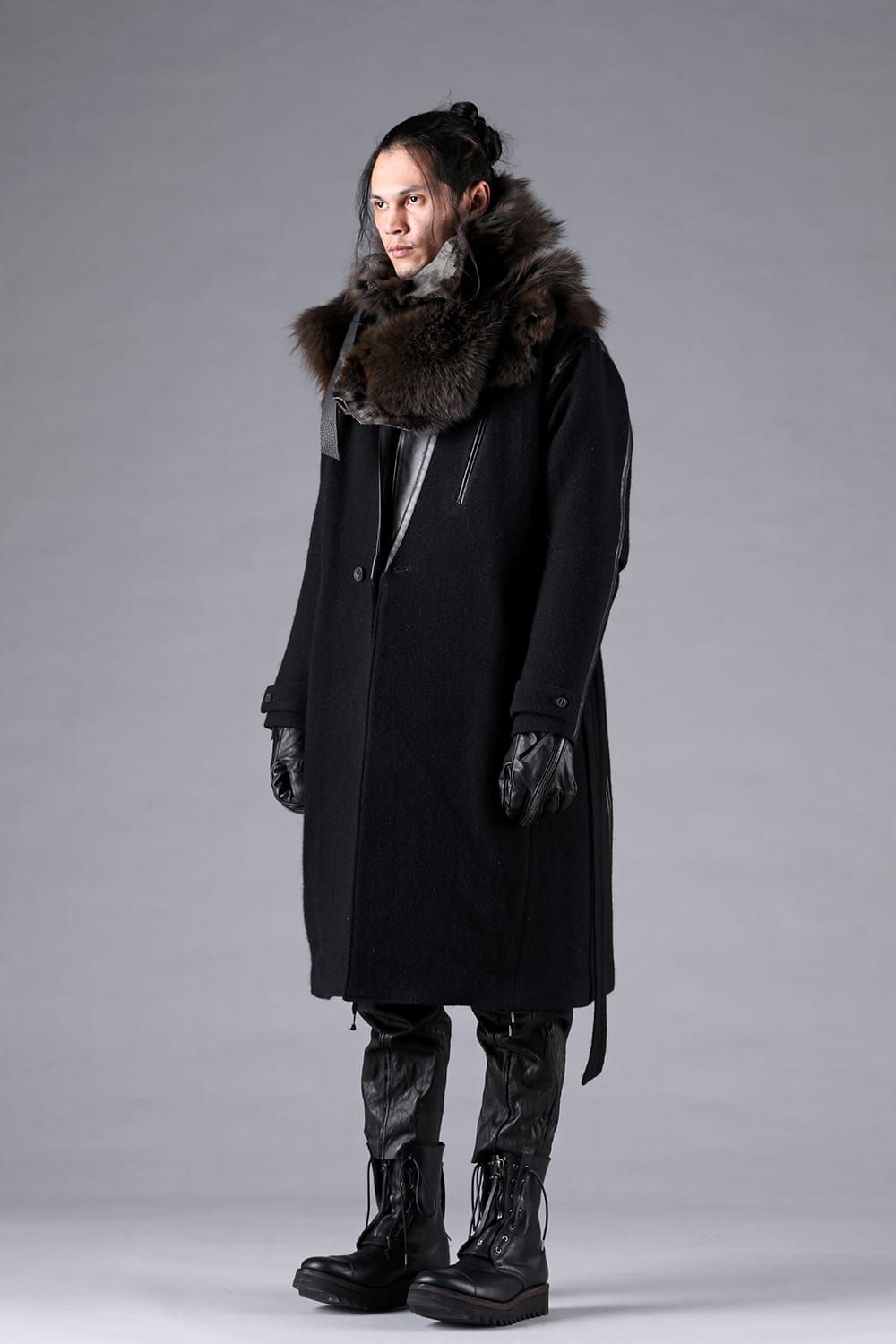 D.HYGEN - Coyote Fur Stole “Charcoal” / コヨーテファーストール