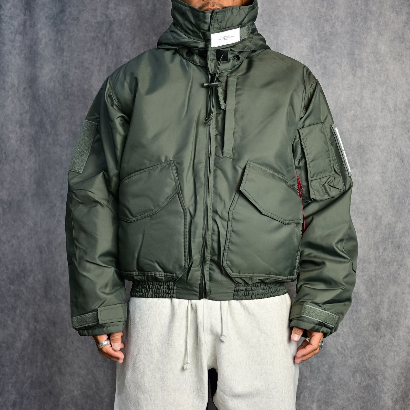N.HOOLYWOOD - × ALPHA INDUSTRIES MILITARY BLOUSON (SAGE GREEN