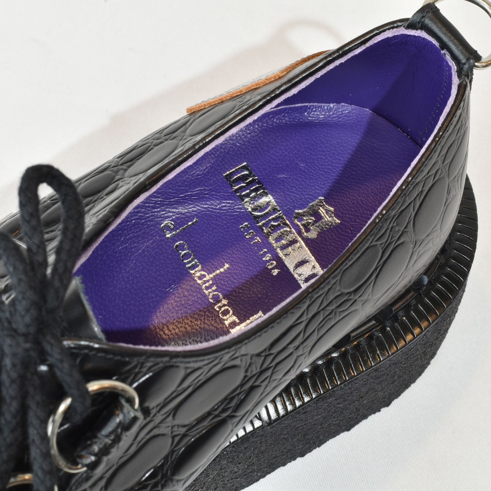 el conductorH - x GEORGE COX 3588 'Gibson BACK D-RING CREEPER (BK