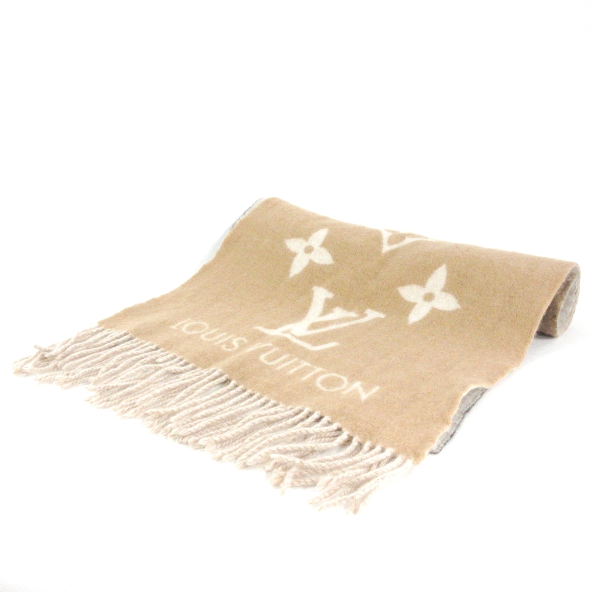 ルイヴィトン/マフラー/ベージュ/サイズ：□長さ ⇒ 191.0 cm □幅