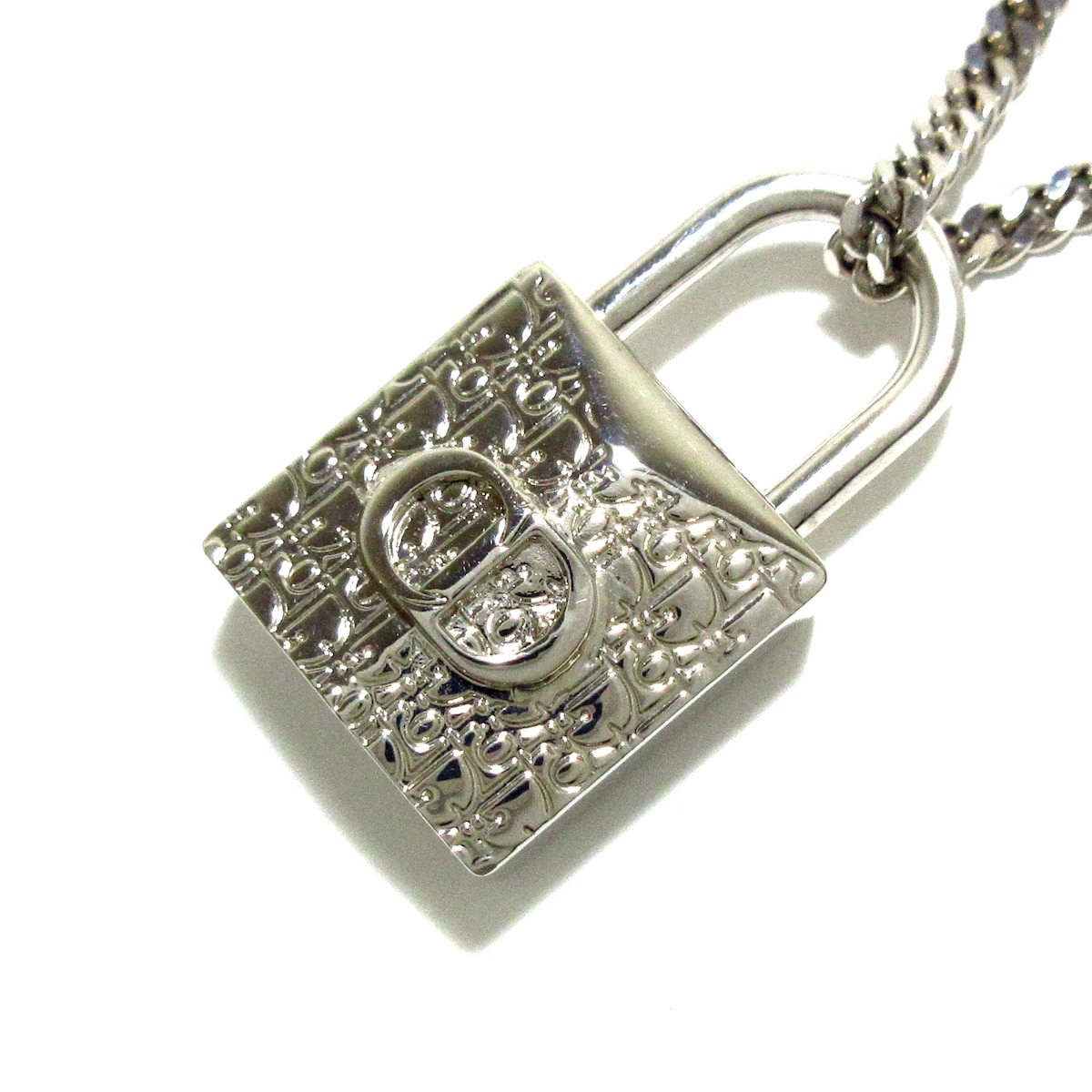 ディオール/クリスチャンディオール/ネックレス/シルバー/パドロック