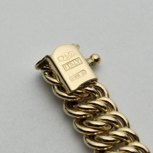 送料無料】【イタリア製】18金/イエローゴールド/K18YG/750