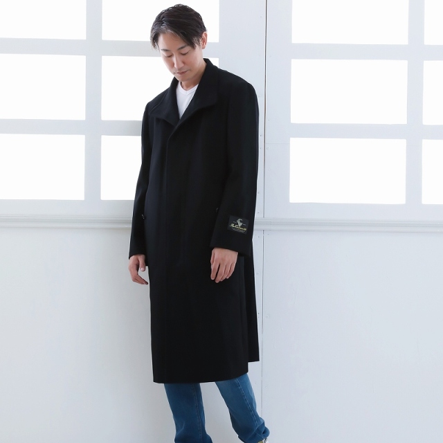 カシミヤコート メンズ カシミヤ100% ロングコート スタンドカラー