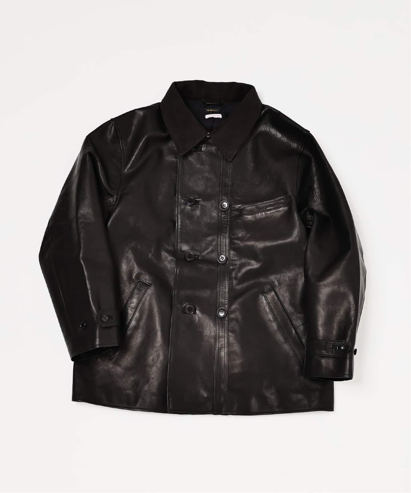 L`etiquette × EDIFICE】Le Corbusier レザー ジャケット（レザー